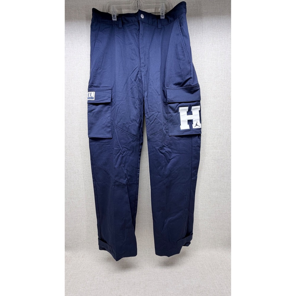 Jordan Howard University Bison Cargo Pants Mens Large Navy Blue FJ9325-419 NWT